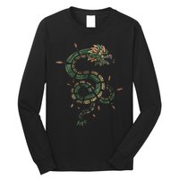 Quetzalcoatl Aztec Feathered Serpent Mayan Inca Toltec Long Sleeve Shirt