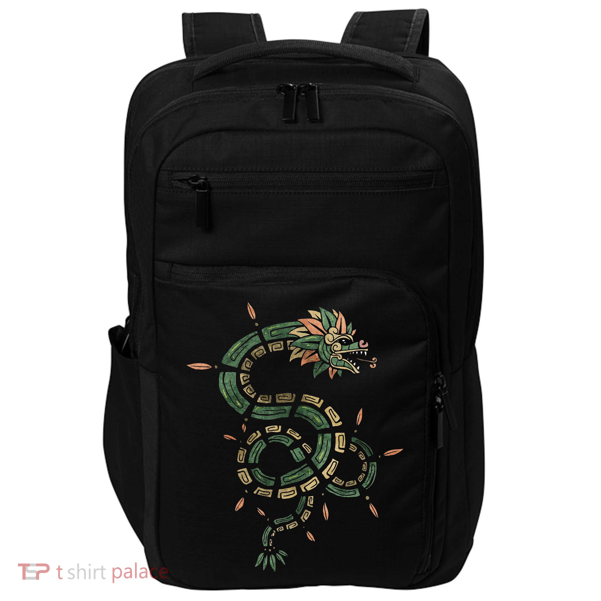 Quetzalcoatl Aztec Feathered Serpent Mayan Inca Toltec Impact Tech Backpack