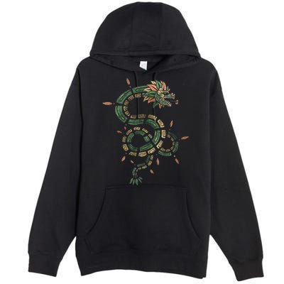 Quetzalcoatl Aztec Feathered Serpent Mayan Inca Toltec Premium Pullover Hoodie