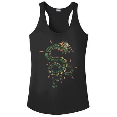 Quetzalcoatl Aztec Feathered Serpent Mayan Inca Toltec Ladies PosiCharge Competitor Racerback Tank