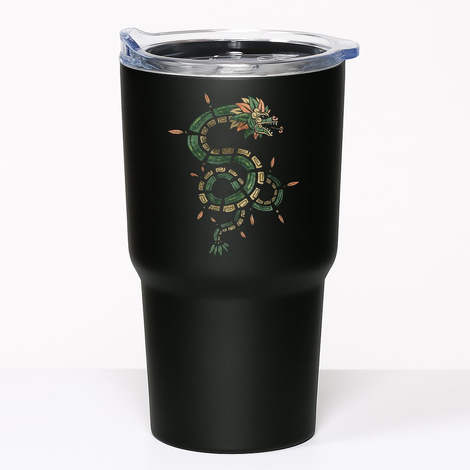 Quetzalcoatl Aztec Feathered Serpent Mayan Inca Toltec Tumbler