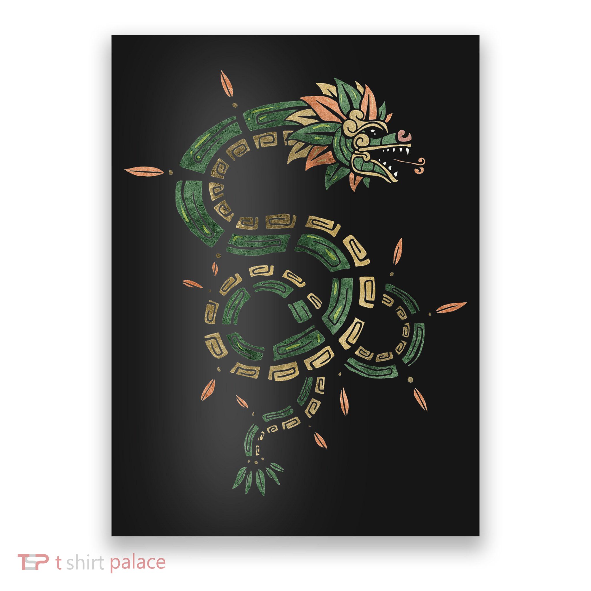 Quetzalcoatl Aztec Feathered Serpent Mayan Inca Toltec Poster