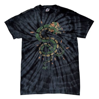 Quetzalcoatl Aztec Feathered Serpent Mayan Inca Toltec Tie-Dye T-Shirt