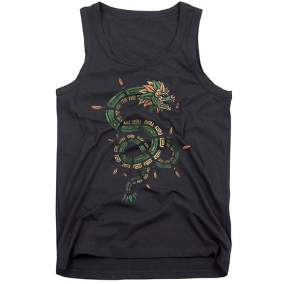 Quetzalcoatl Aztec Feathered Serpent Mayan Inca Toltec Tank Top