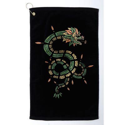 Quetzalcoatl Aztec Feathered Serpent Mayan Inca Toltec Golf Towel