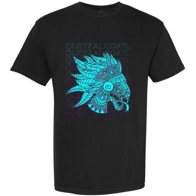 Quetzalcoatl Aztec Feathered Serpent Mayan Inca Toltec Garment-Dyed Heavyweight T-Shirt