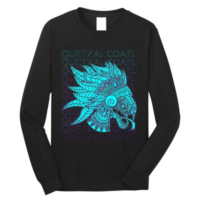 Quetzalcoatl Aztec Feathered Serpent Mayan Inca Toltec Long Sleeve Shirt