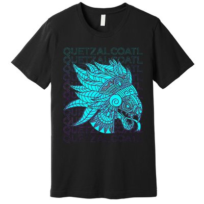 Quetzalcoatl Aztec Feathered Serpent Mayan Inca Toltec Premium T-Shirt