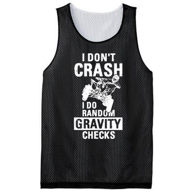 Quad Atv I Dont Crash I Do Random Gravity Checks Motor Sport Mesh Reversible Basketball Jersey Tank