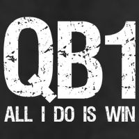 Qb1 All I Do Is Win Football Starting Quarterback Gift Adult Drive Performance Visor