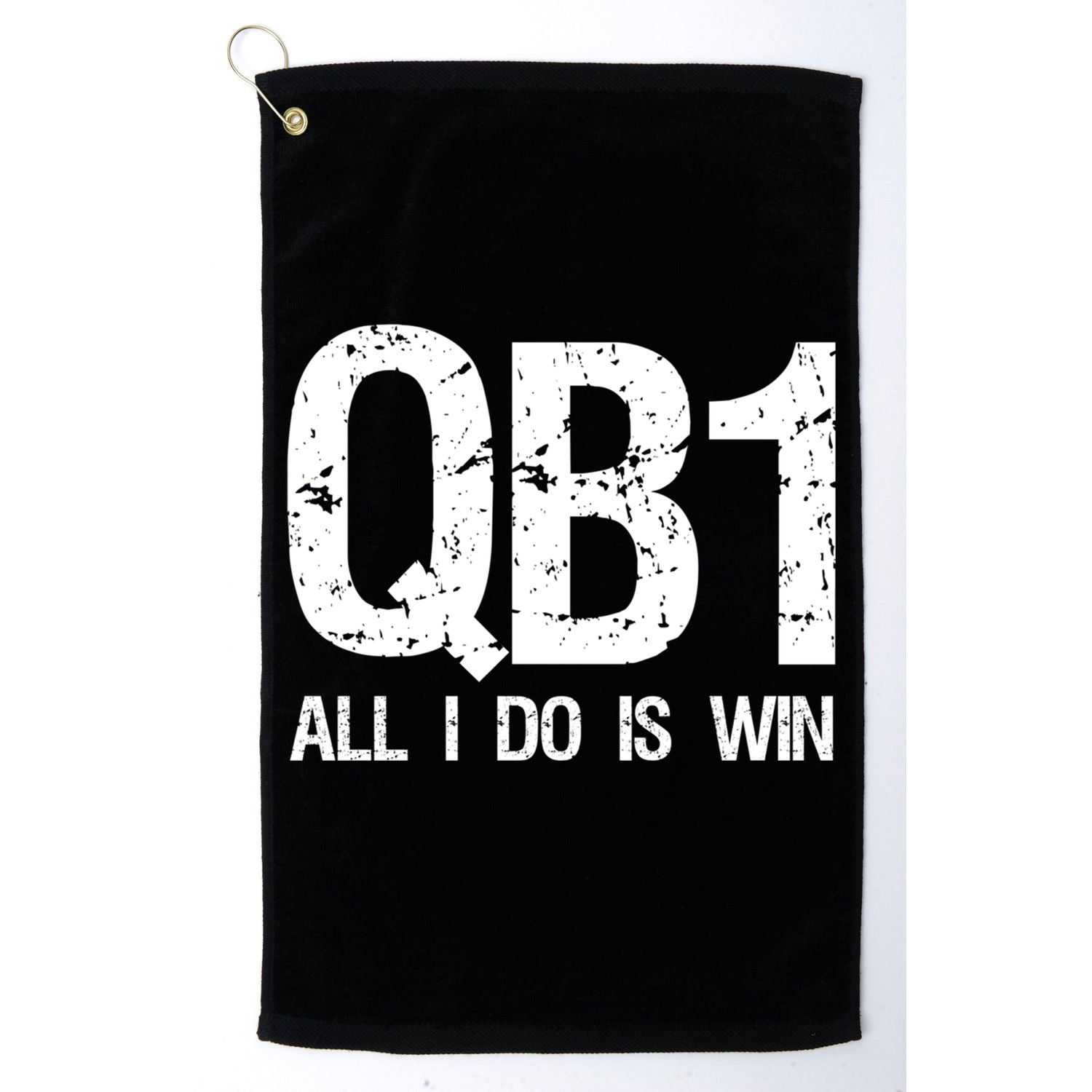 Qb1 All I Do Is Win Football Starting Quarterback Gift Golf Towel