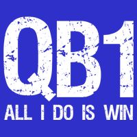 Qb1 All I Do Is Win Football Starting Quarterback Gift Sweatshirt