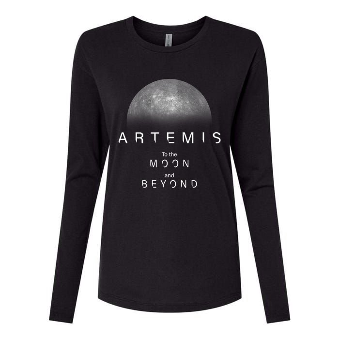 Quote Artemis Launch Mission To The Moon And Beyond Womens Cotton Relaxed Long Sleeve T-Shirt