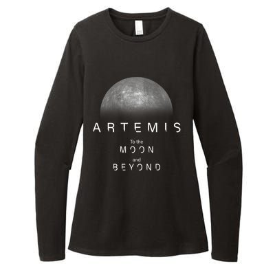 Quote Artemis Launch Mission To The Moon And Beyond Womens CVC Long Sleeve Shirt