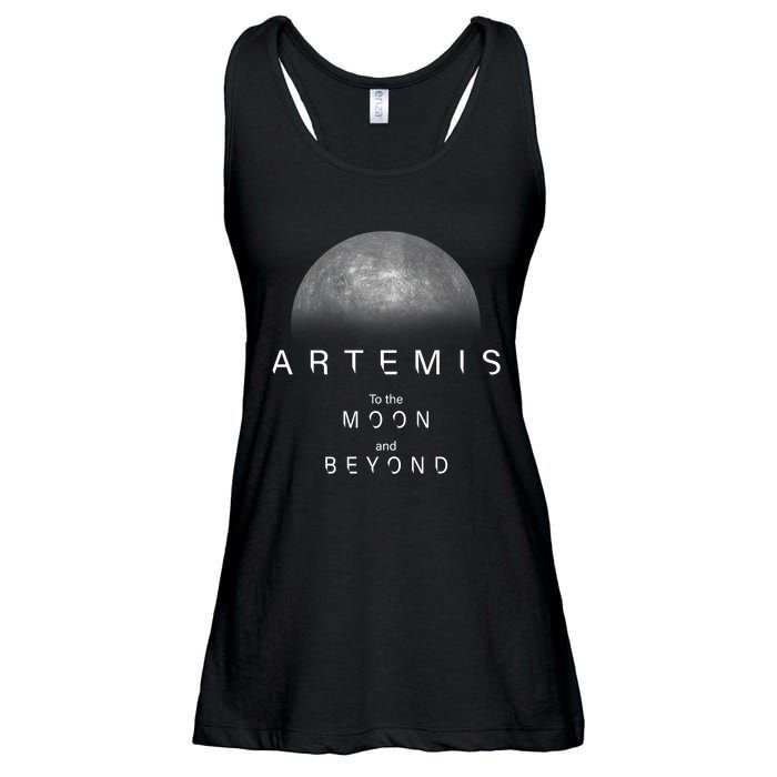 Quote Artemis Launch Mission To The Moon And Beyond Ladies Essential Flowy Tank