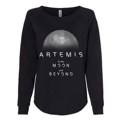 Quote Artemis Launch Mission To The Moon And Beyond Womens California Wash Sweatshirt