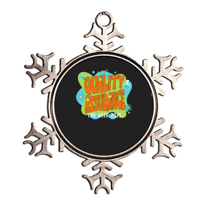 Quality Assurance Lab Scientist Lab Week Run 2025  Metallic Star Ornament