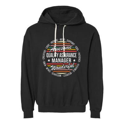 Quality Assurance Manager Gifts Appreciation Inspire Garment-Dyed Fleece Hoodie