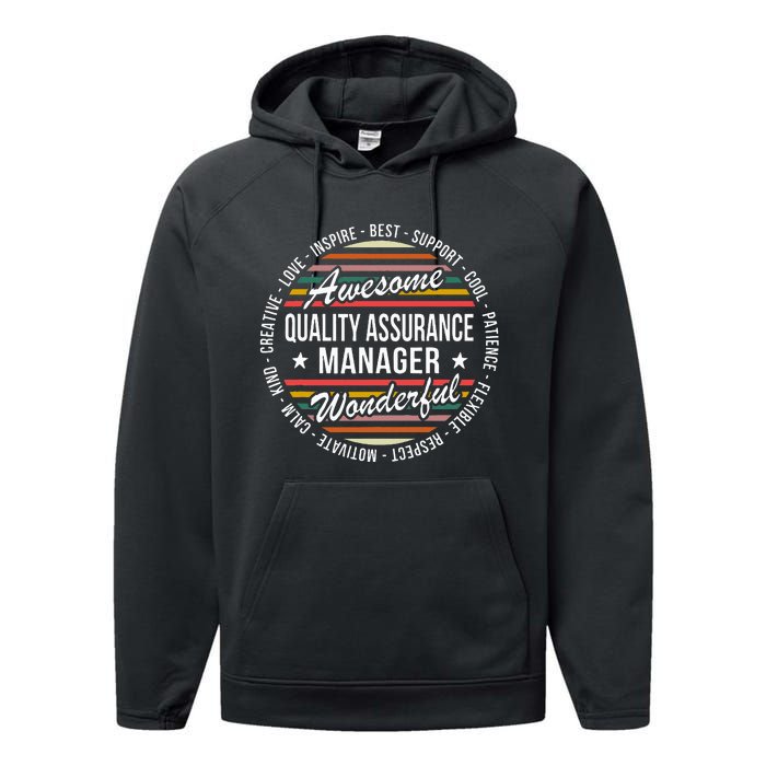 Quality Assurance Manager Gifts Appreciation Inspire Performance Fleece Hoodie