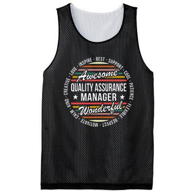 Quality Assurance Manager Gifts Appreciation Inspire Mesh Reversible Basketball Jersey Tank