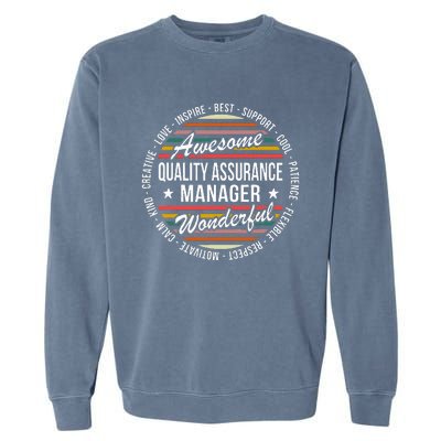 Quality Assurance Manager Gifts Appreciation Inspire Garment-Dyed Sweatshirt