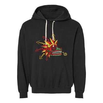 Quetzalcoatl Aztec Mayan Feathered Serpent Toltec Inca Garment-Dyed Fleece Hoodie