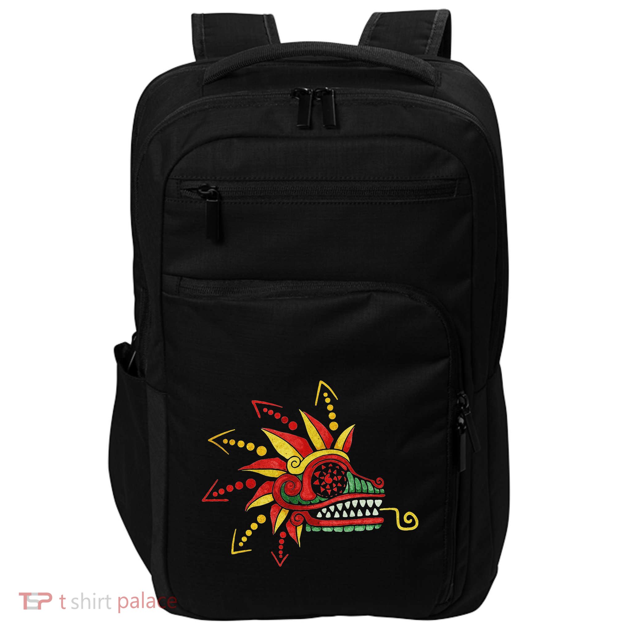 Quetzalcoatl Aztec Mayan Feathered Serpent Toltec Inca Impact Tech Backpack