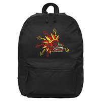 Quetzalcoatl Aztec Mayan Feathered Serpent Toltec Inca 16 in Basic Backpack