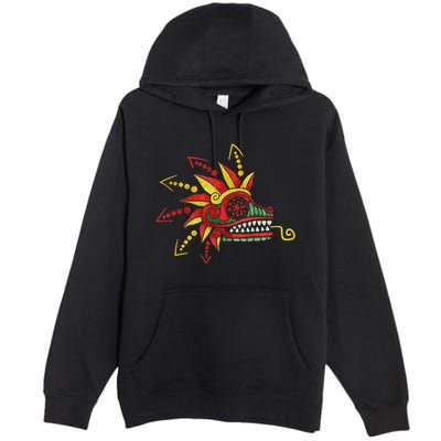 Quetzalcoatl Aztec Mayan Feathered Serpent Toltec Inca Premium Pullover Hoodie