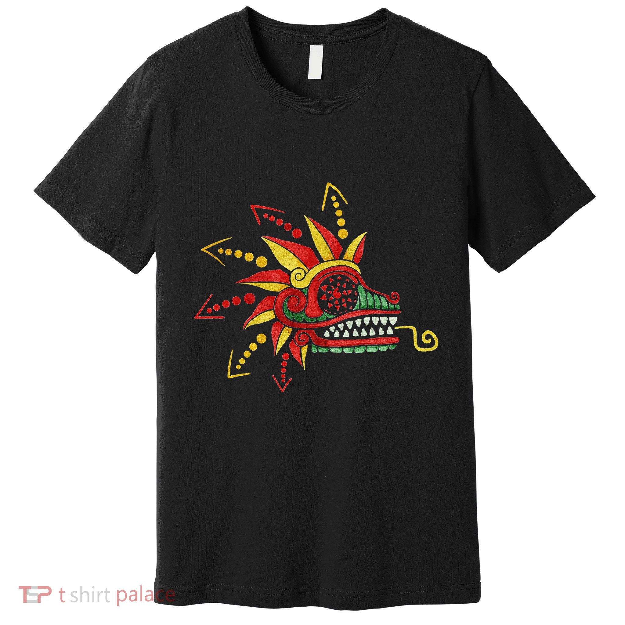 Quetzalcoatl Aztec Mayan Feathered Serpent Toltec Inca Premium T-Shirt