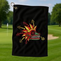 Quetzalcoatl Aztec Mayan Feathered Serpent Toltec Inca Golf Towel