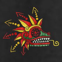 Quetzalcoatl Aztec Mayan Feathered Serpent Toltec Inca Golf Towel