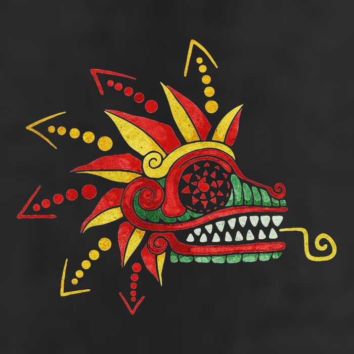 Quetzalcoatl Aztec Mayan Feathered Serpent Toltec Inca Golf Towel