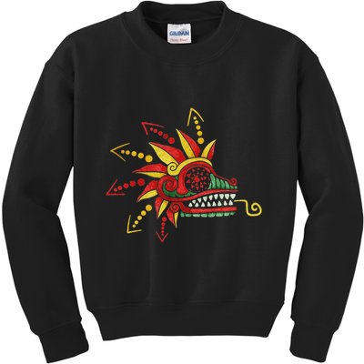 Quetzalcoatl Aztec Mayan Feathered Serpent Toltec Inca Kids Sweatshirt