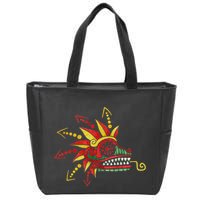 Quetzalcoatl Aztec Mayan Feathered Serpent Toltec Inca Zip Tote Bag