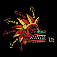Quetzalcoatl Aztec Mayan Feathered Serpent Toltec Inca Zip Tote Bag