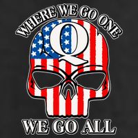 QAnon American Flag Skull Adult Drive Performance Visor