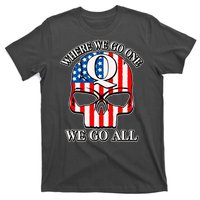 QAnon American Flag Skull T-Shirt