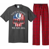 QAnon American Flag Skull Pajama Set