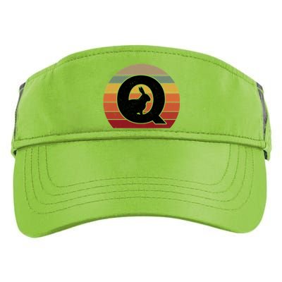 Qanon Conspiracy Rabbit Retro Q Anon Adult Drive Performance Visor