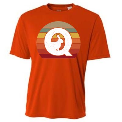 Qanon Conspiracy Rabbit Retro Q Anon Cooling Performance Crew T-Shirt