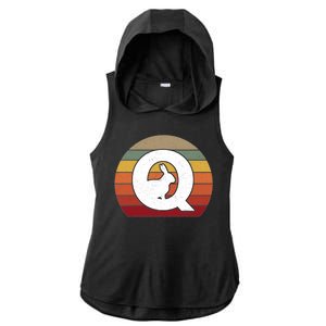 Qanon Conspiracy Rabbit Retro Q Anon Ladies PosiCharge Tri-Blend Wicking Draft Hoodie Tank