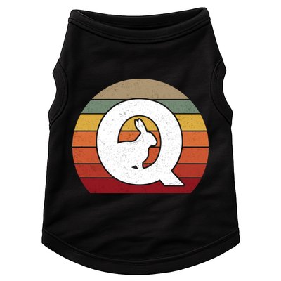 Qanon Conspiracy Rabbit Retro Q Anon Doggie Tank