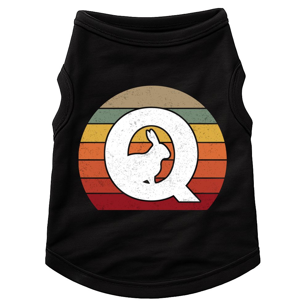 Qanon Conspiracy Rabbit Retro Q Anon Doggie Tank
