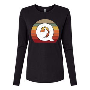 Qanon Conspiracy Rabbit Retro Q Anon Womens Cotton Relaxed Long Sleeve T-Shirt