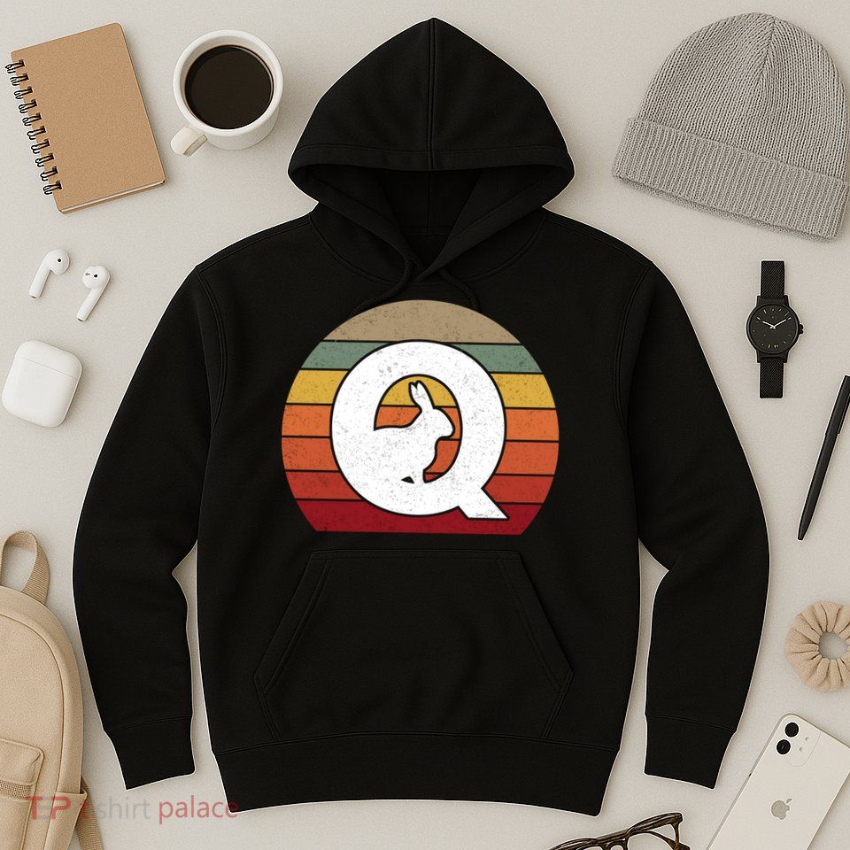 Qanon Conspiracy Rabbit Retro Q Anon Hoodie