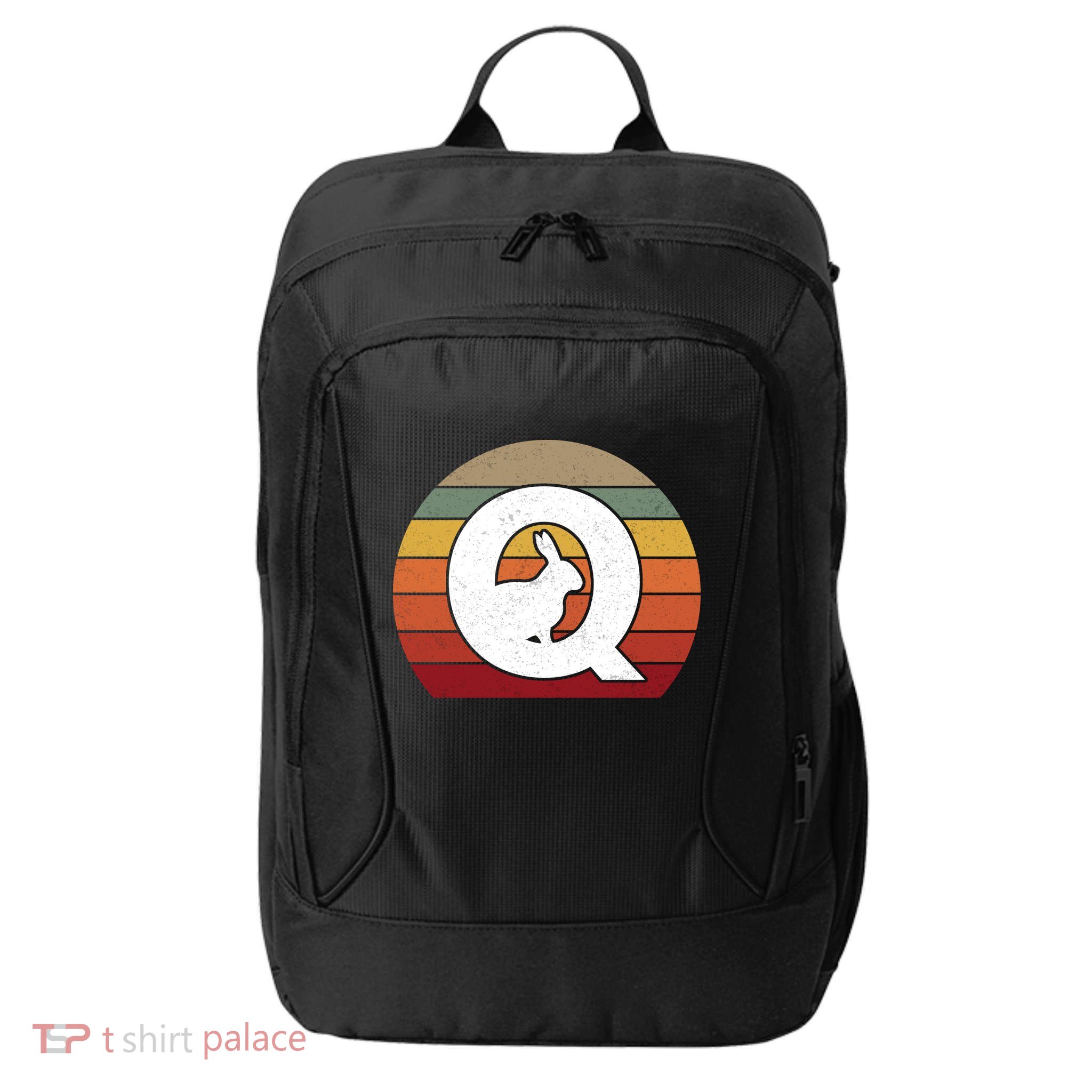 Qanon Conspiracy Rabbit Retro Q Anon City Backpack
