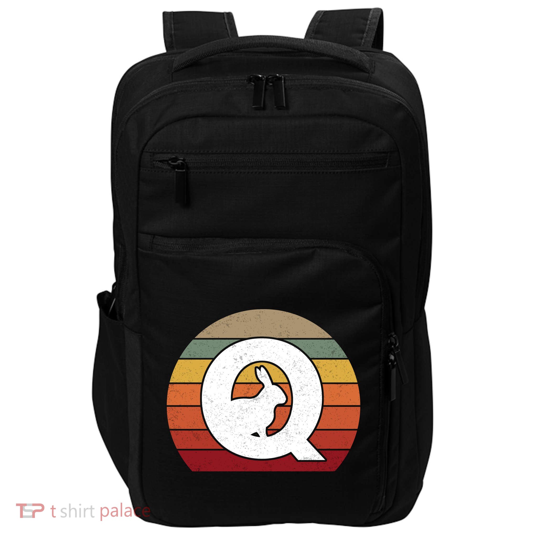 Qanon Conspiracy Rabbit Retro Q Anon Impact Tech Backpack