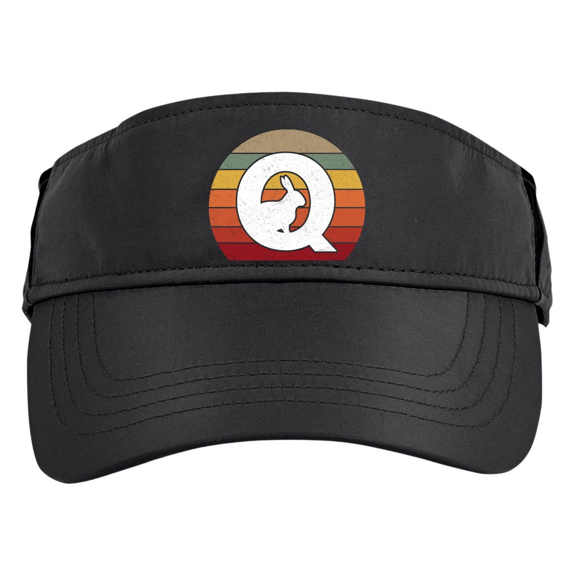 Qanon Conspiracy Rabbit Retro Q Anon Adult Drive Performance Visor