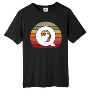 Qanon Conspiracy Rabbit Retro Q Anon Tall Fusion ChromaSoft Performance T-Shirt